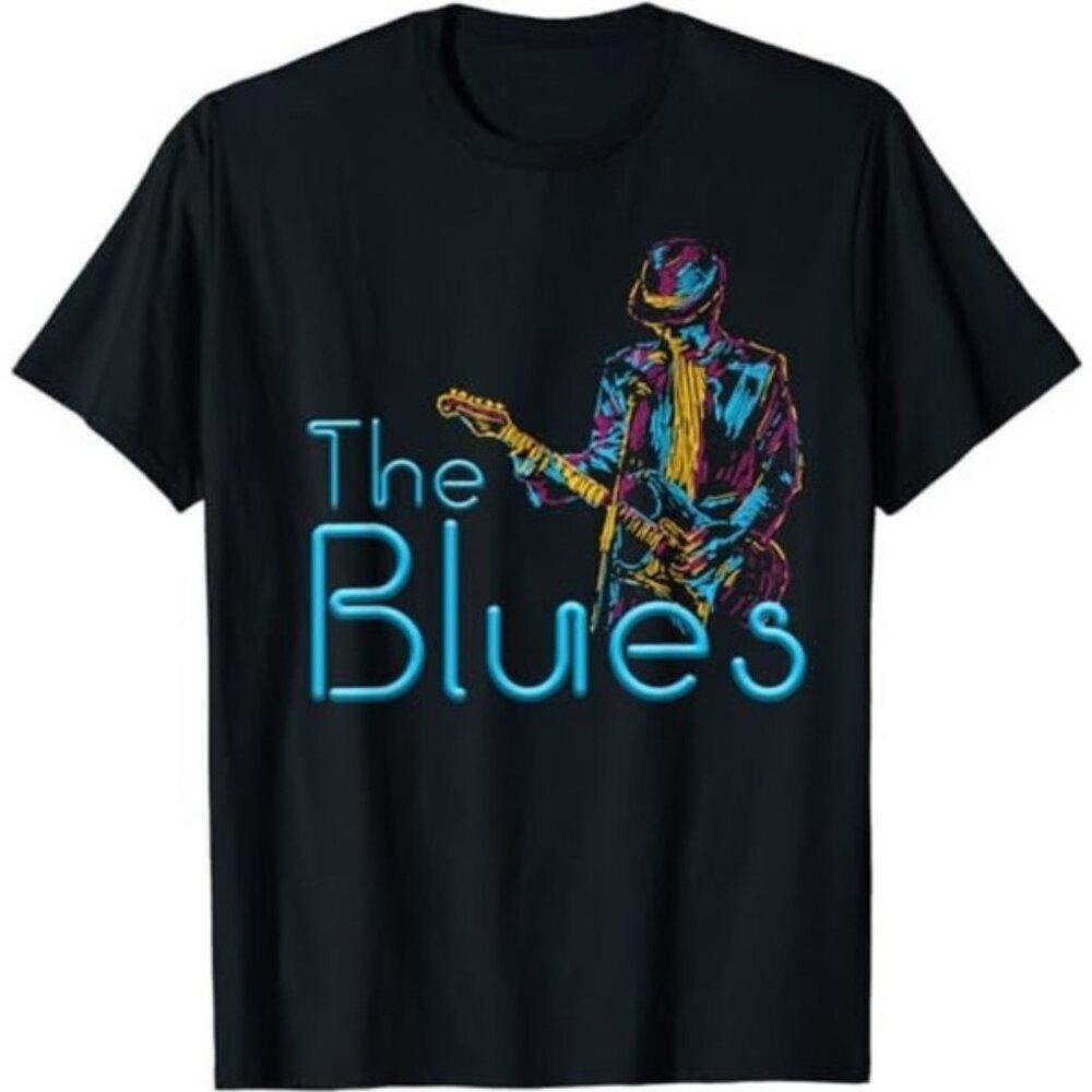 Guitarist Blues Musician Graphic Tee Blues Music Lover Band Fan T-Shirt